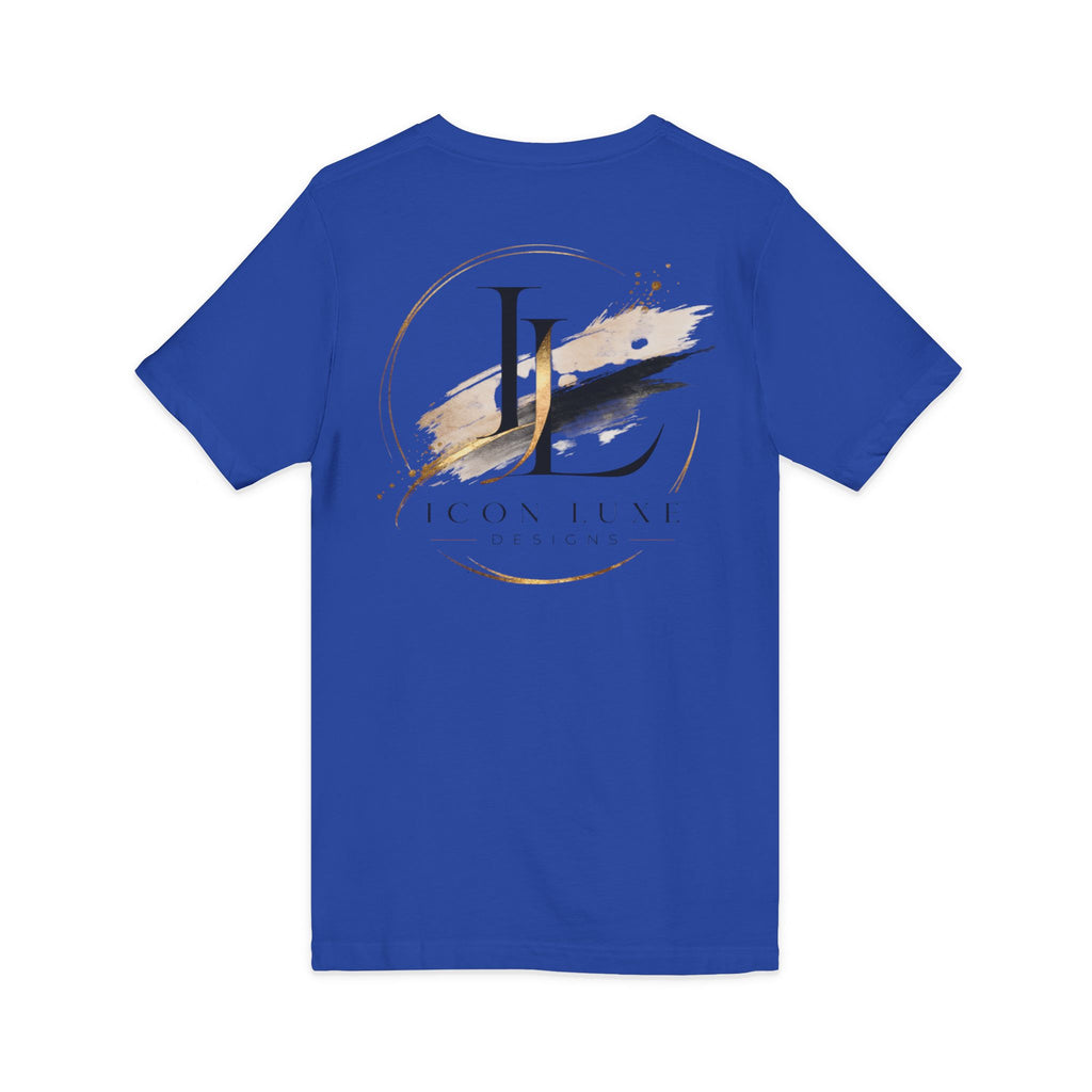 Custom Pocket V‑Neck Tee — Bella + Canvas