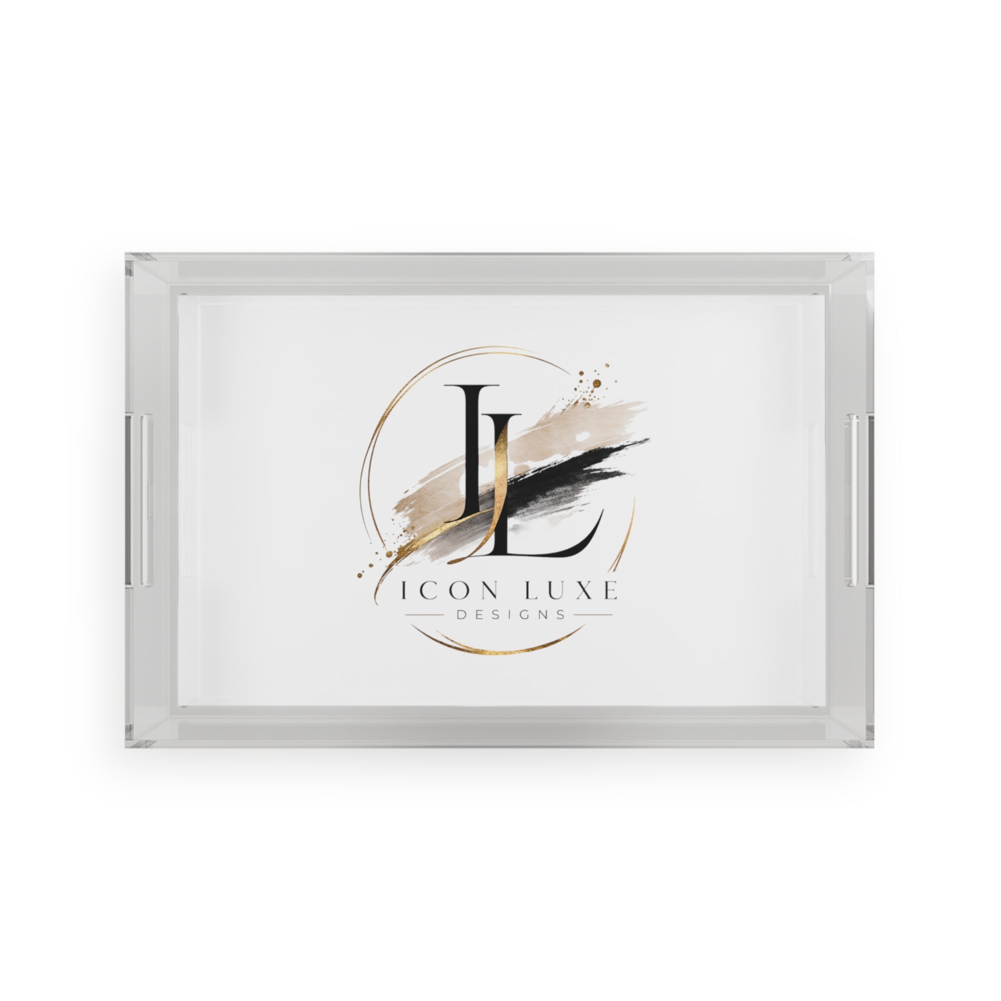 Custom Acrylic Serving Tray — Decorative Tray