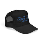 God Is Good Trucker Hat — Royal Blue Design