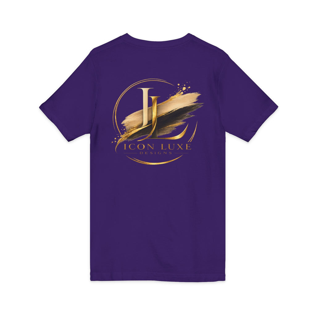 Custom Pocket V‑Neck Tee — Bella + Canvas