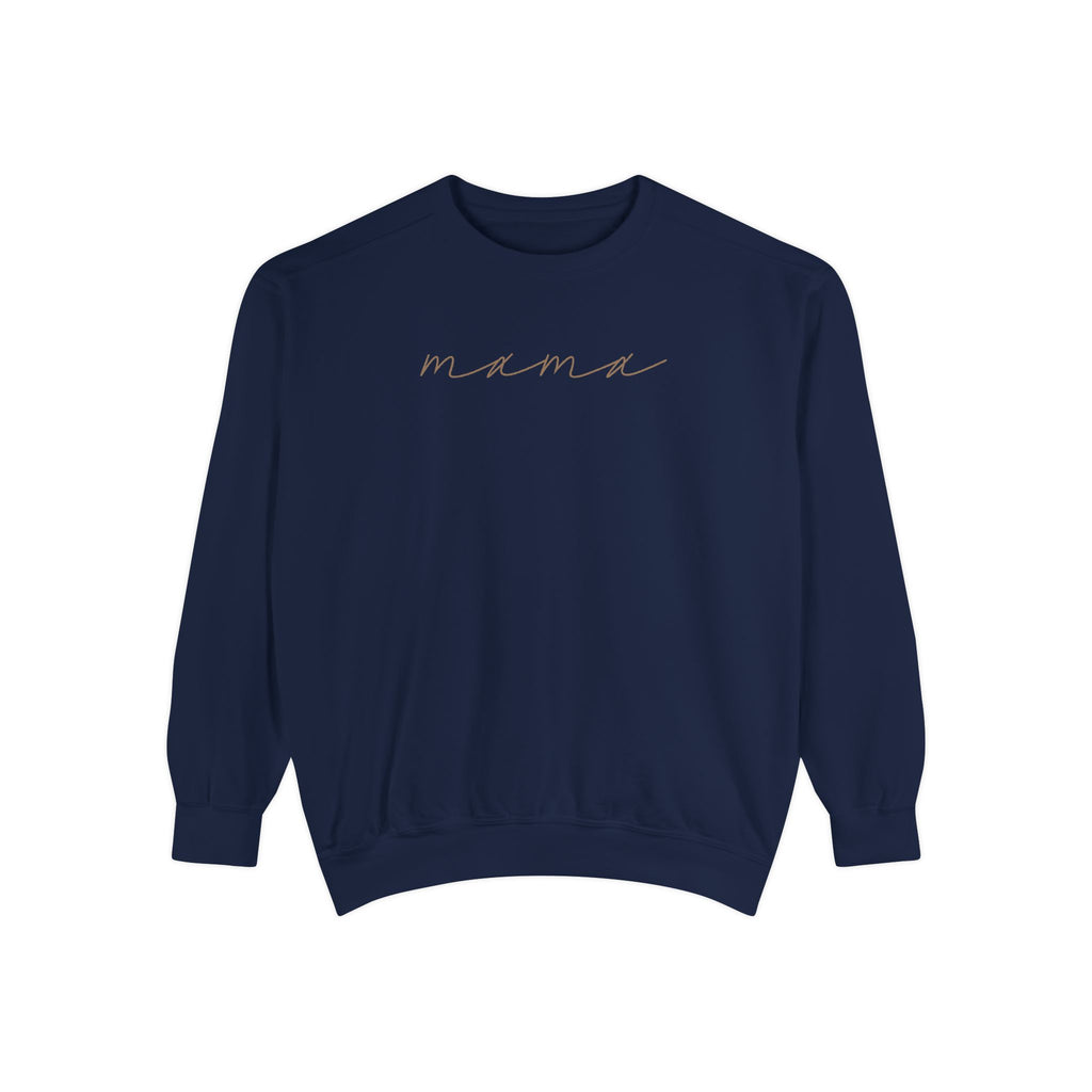 Mama Script Sweatshirt — Cozy Crewneck for New Moms & Gifts