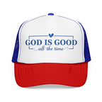 God Is Good Trucker Hat — Royal Blue Design