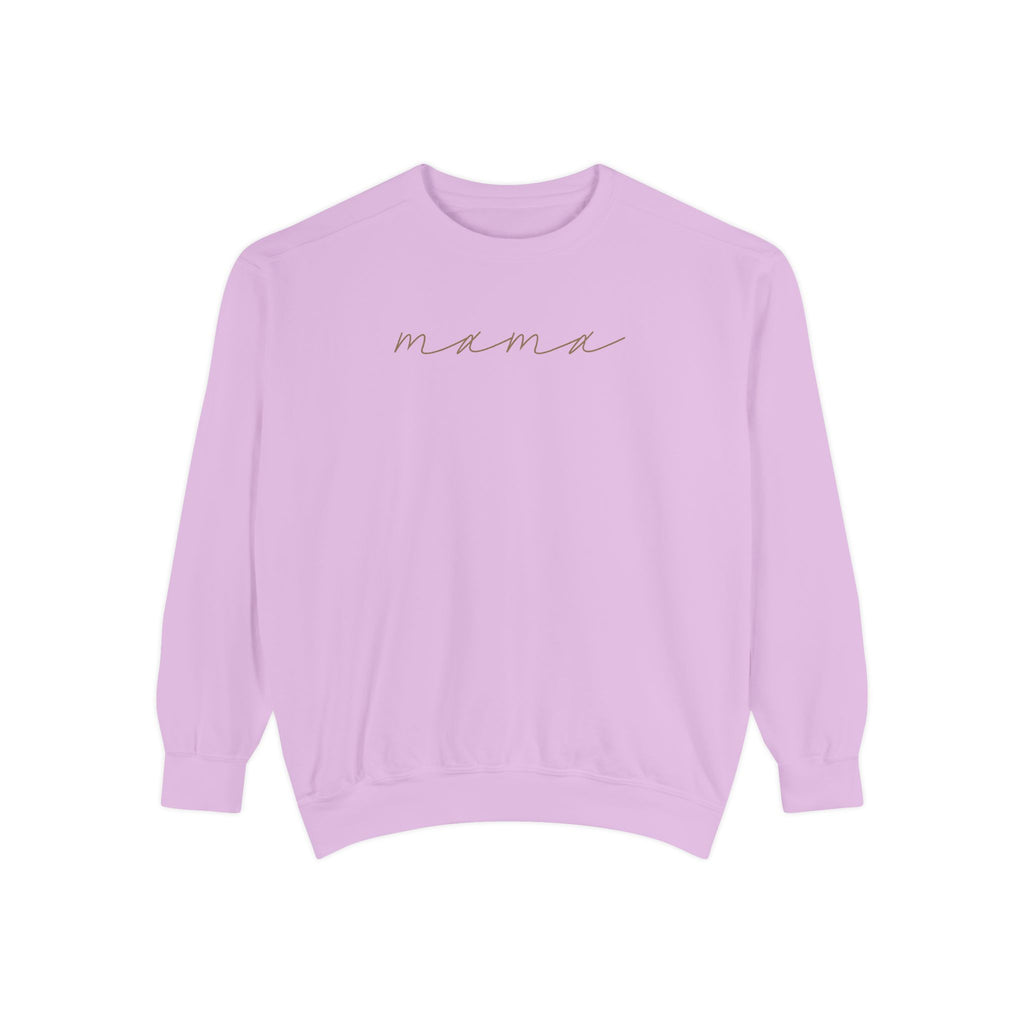 Mama Script Sweatshirt — Cozy Crewneck for New Moms & Gifts