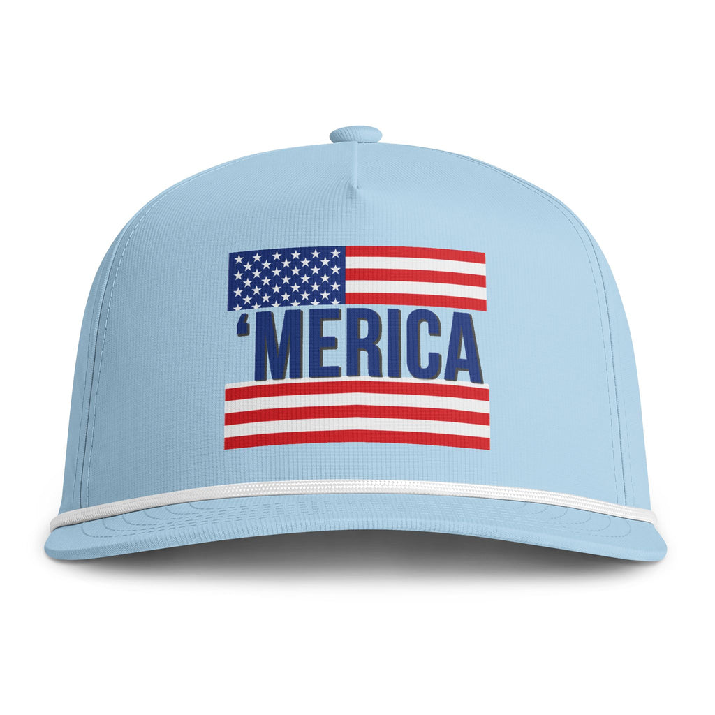 'Merica Flag Rope Cap — Vintage American Pride Hat