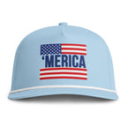 'Merica Flag Rope Cap — Vintage American Pride Hat