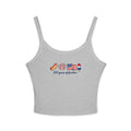 Patriotic Crop Tank Top - "230 years of freedom" July 4th Graphic