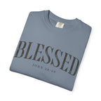 Blessed Christian T-Shirt — 'BLESSED' with John 20:25 Scripture Tee