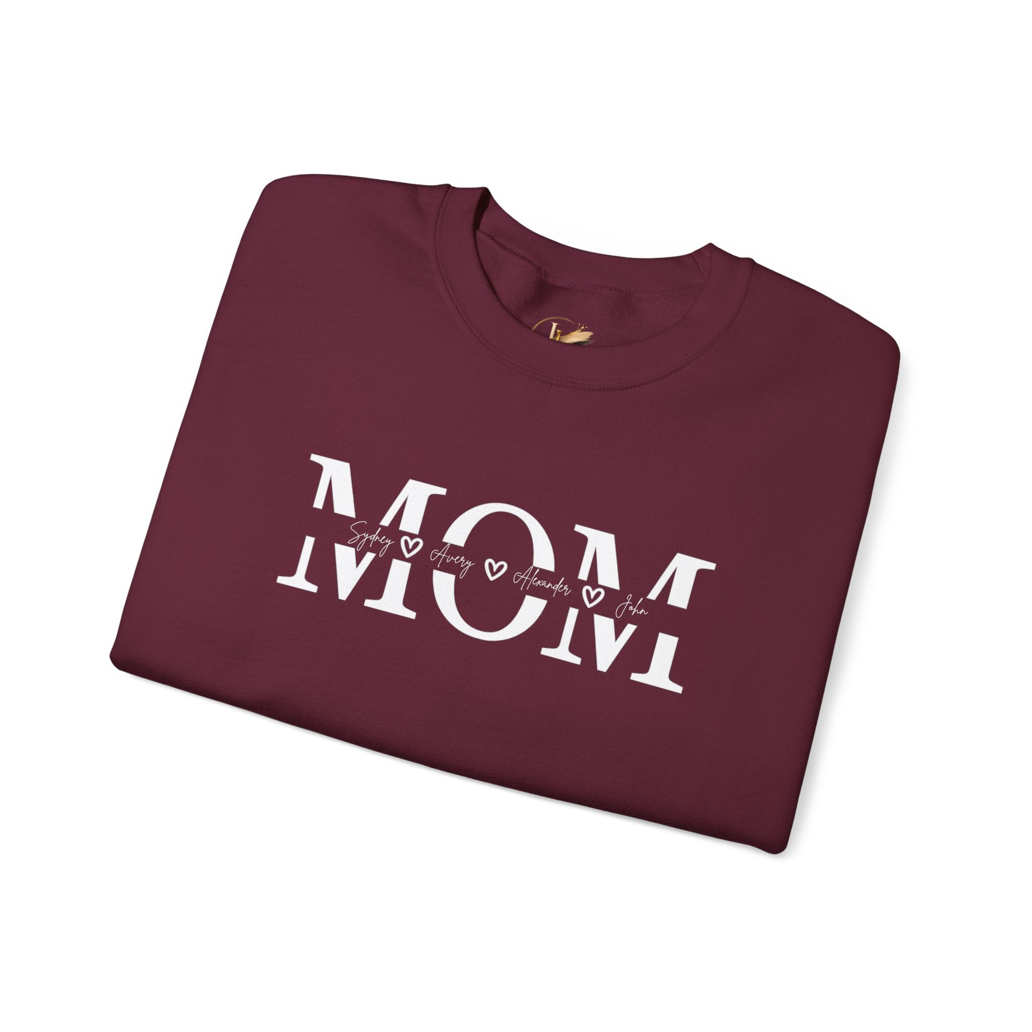 Customized Mom with Children's Names Crewneck Sweatshirt