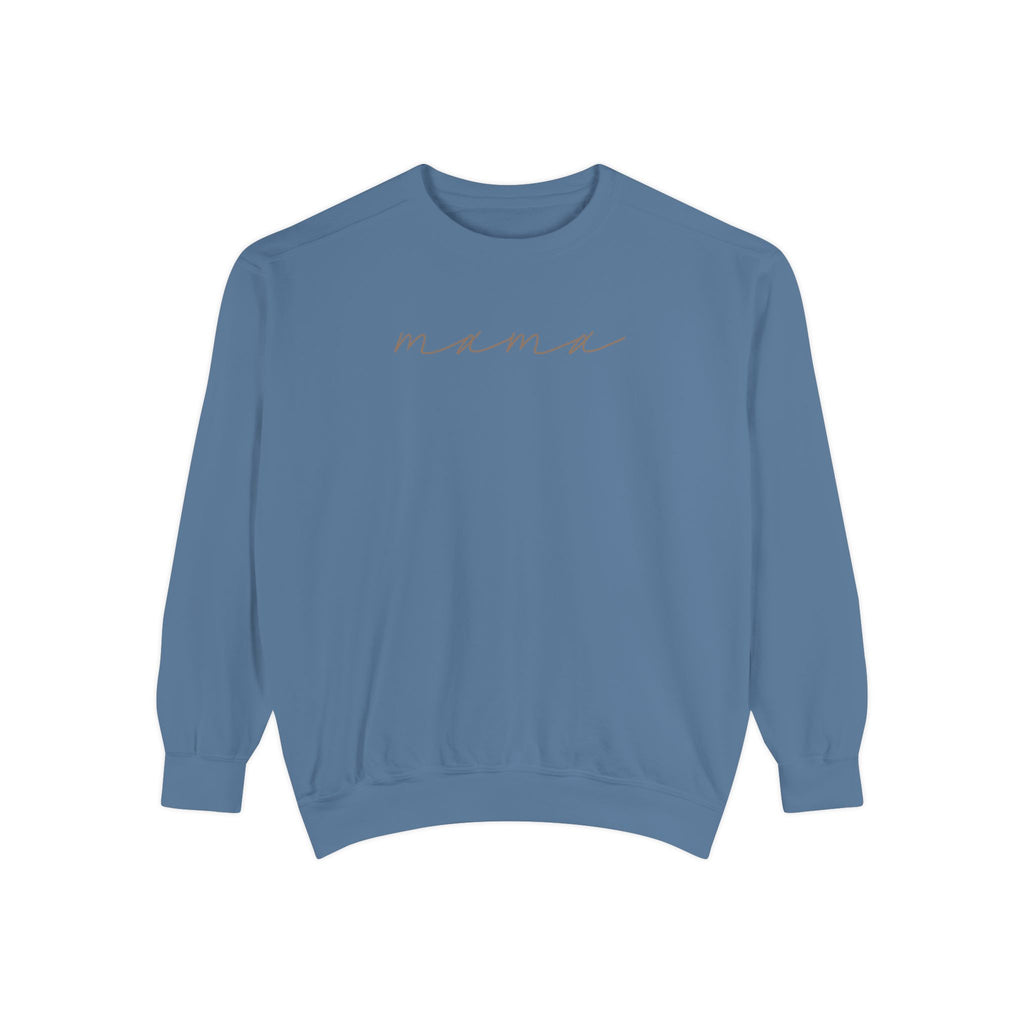 Mama Script Sweatshirt — Cozy Crewneck for New Moms & Gifts
