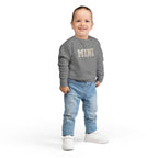 Mini Toddler Sweatshirt — Neutral Lettering Pullover