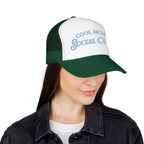 Cool Mom Social Club Trucker Hat — Embroidered Foam Mesh Cap for Stylish Moms