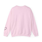 Customized Momma, Gigi, Grammy, Grandma, Mama, Mom, or Nana  Crewneck Sweatshirt – “This ….. Wears Her Heart on Her Sleeve” Cozy Pullover