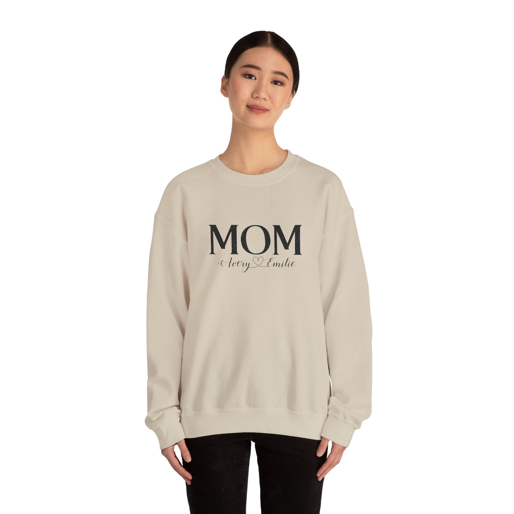 Custom Mom with Kids Names Sweatshirt