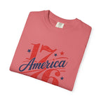 America Land of the Free Graphic T-Shirt — Patriotic