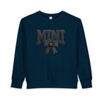 Toddler Sweatshirt - 'Mini' Bow Graphic Pullover