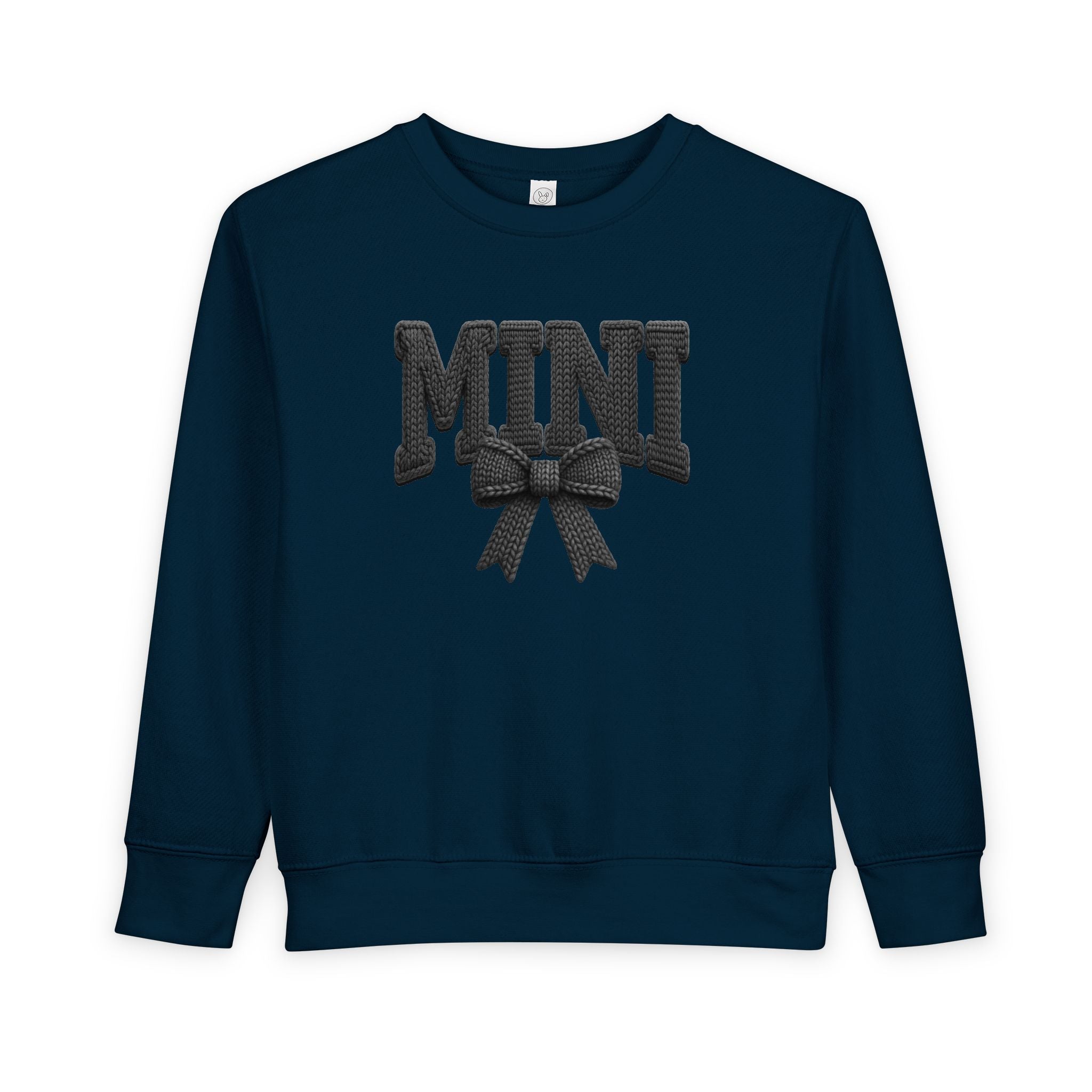 Toddler Sweatshirt - 'Mini' Bow Graphic Pullover