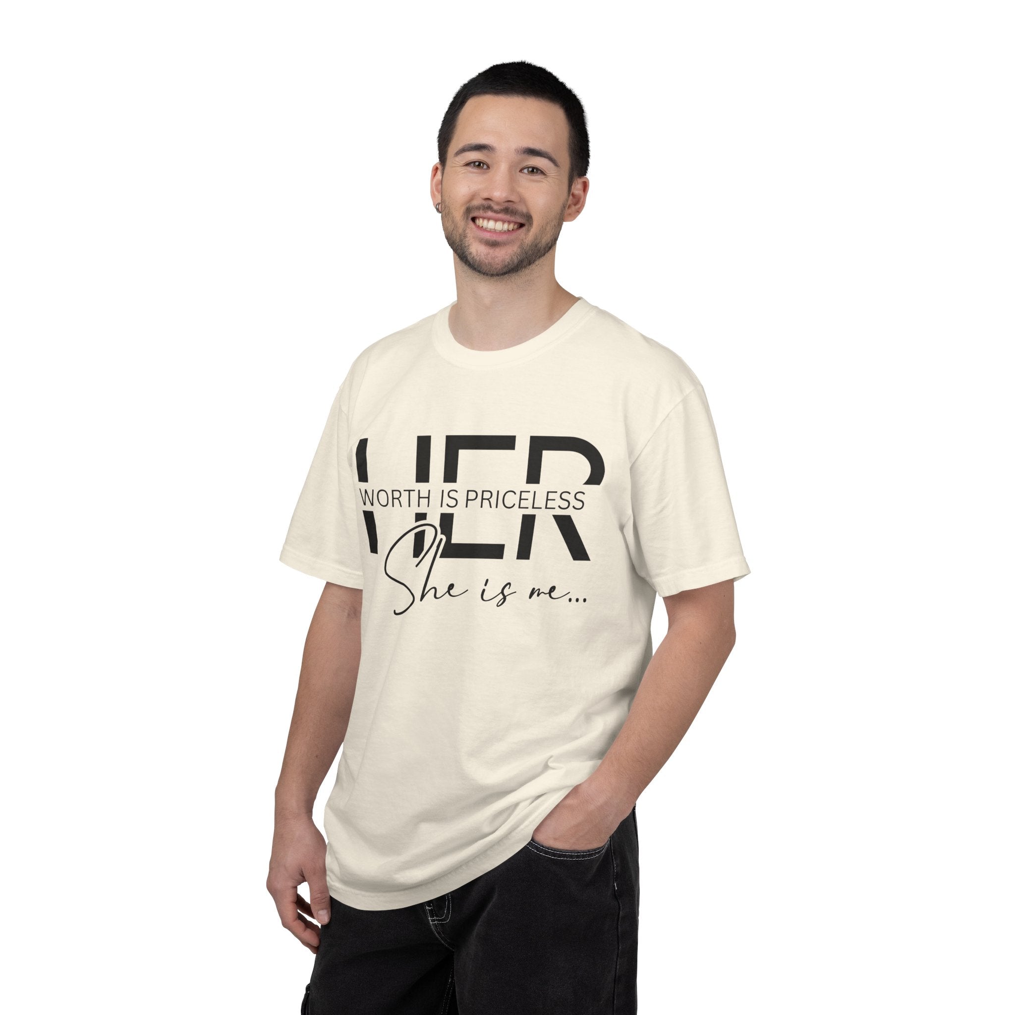 Her Worth Is Priceless T-Shirt — 'She is me' Inspirational Tee