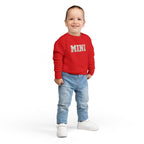 Mini Toddler Sweatshirt — Neutral Lettering Pullover
