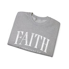 Faith Crewneck Sweatshirt — "Faith" with 1 Ephesians 2:8 Christian Pullover