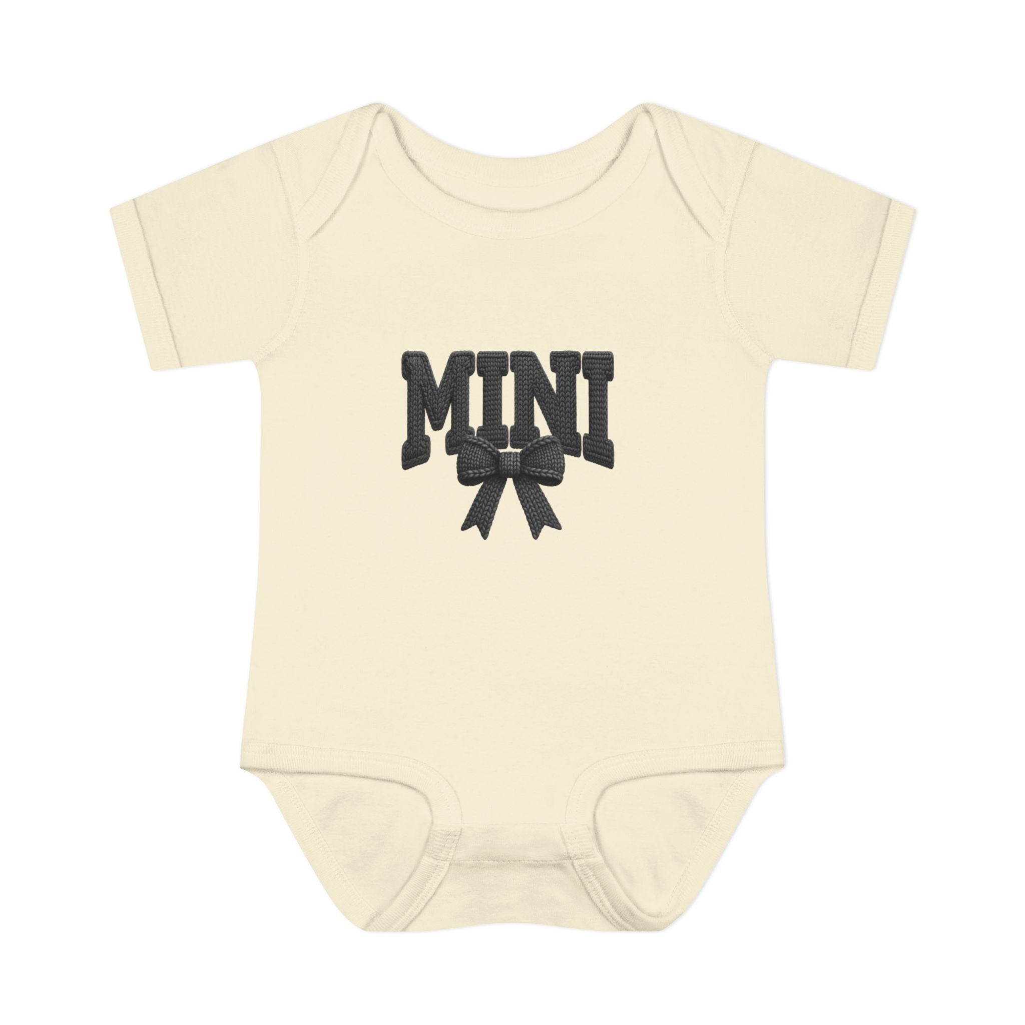 Mini Baby Bodysuit — "MINI" Bow Infant Onesie