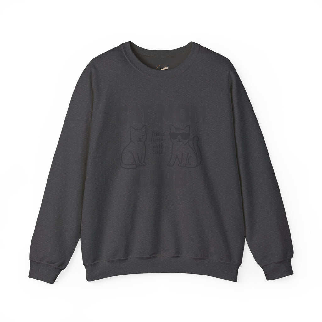Cat Mom Club Sweatshirt – "Life is Better with Cats" Cozy Crewneck
