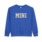 Mini Toddler Sweatshirt — Neutral Lettering Pullover
