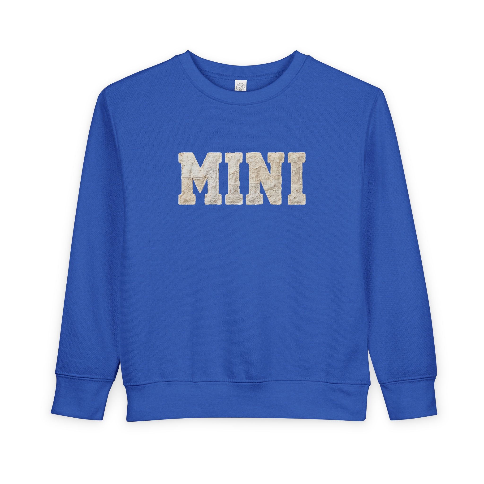 Mini Toddler Sweatshirt — Neutral Lettering Pullover