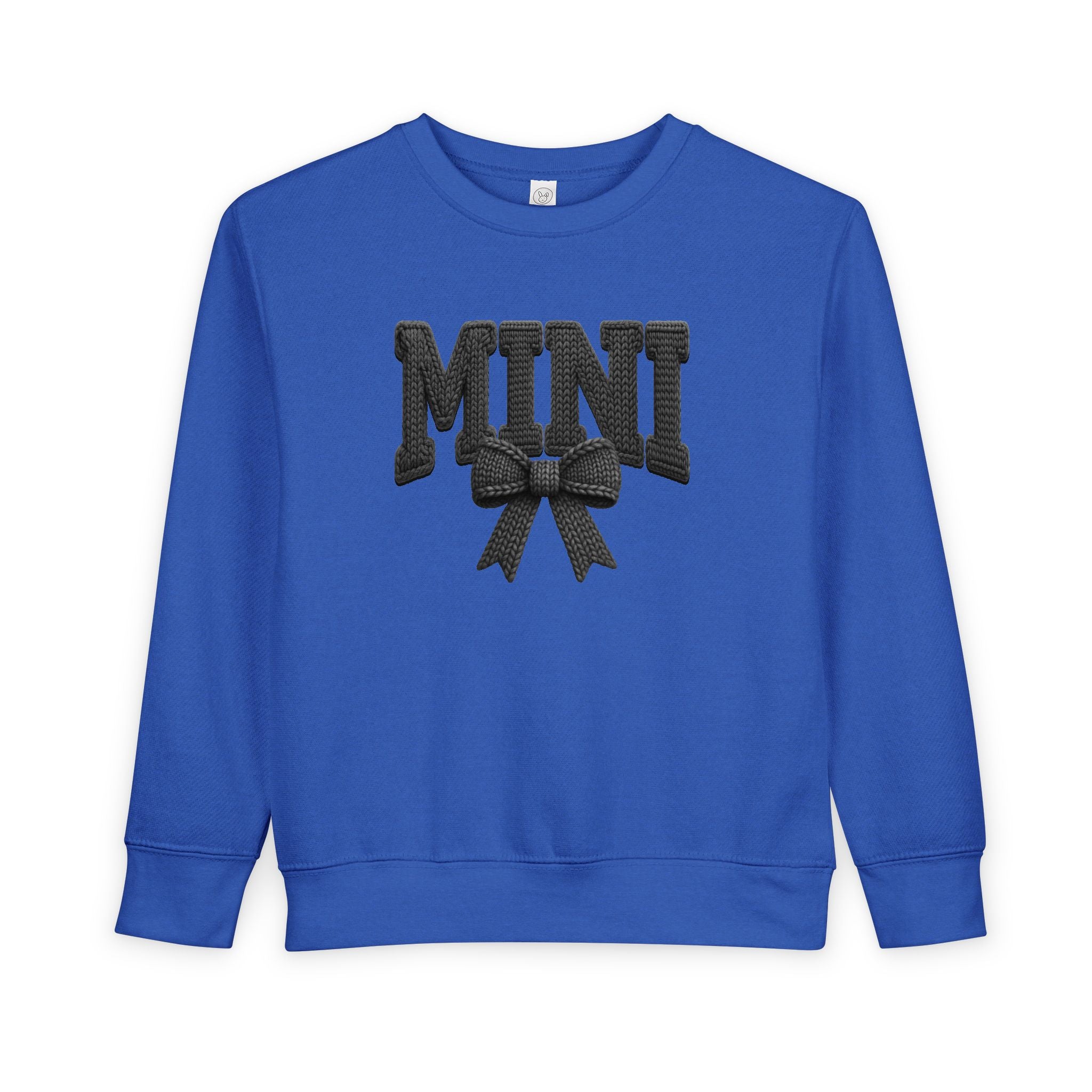 Toddler Sweatshirt - 'Mini' Bow Graphic Pullover