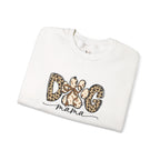 Dog Mama Leopard Print Crewneck Sweatshirt
