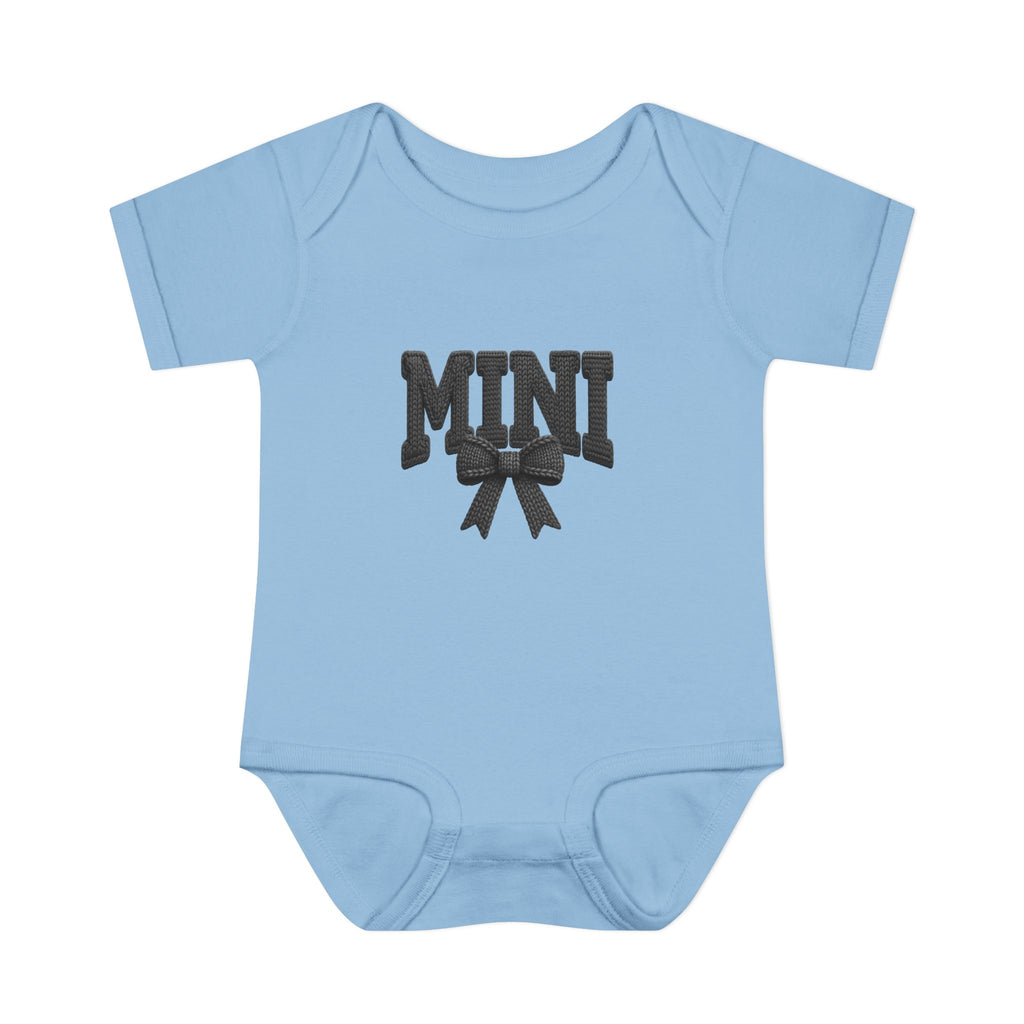 Mini Baby Bodysuit — "MINI" Bow Infant Onesie