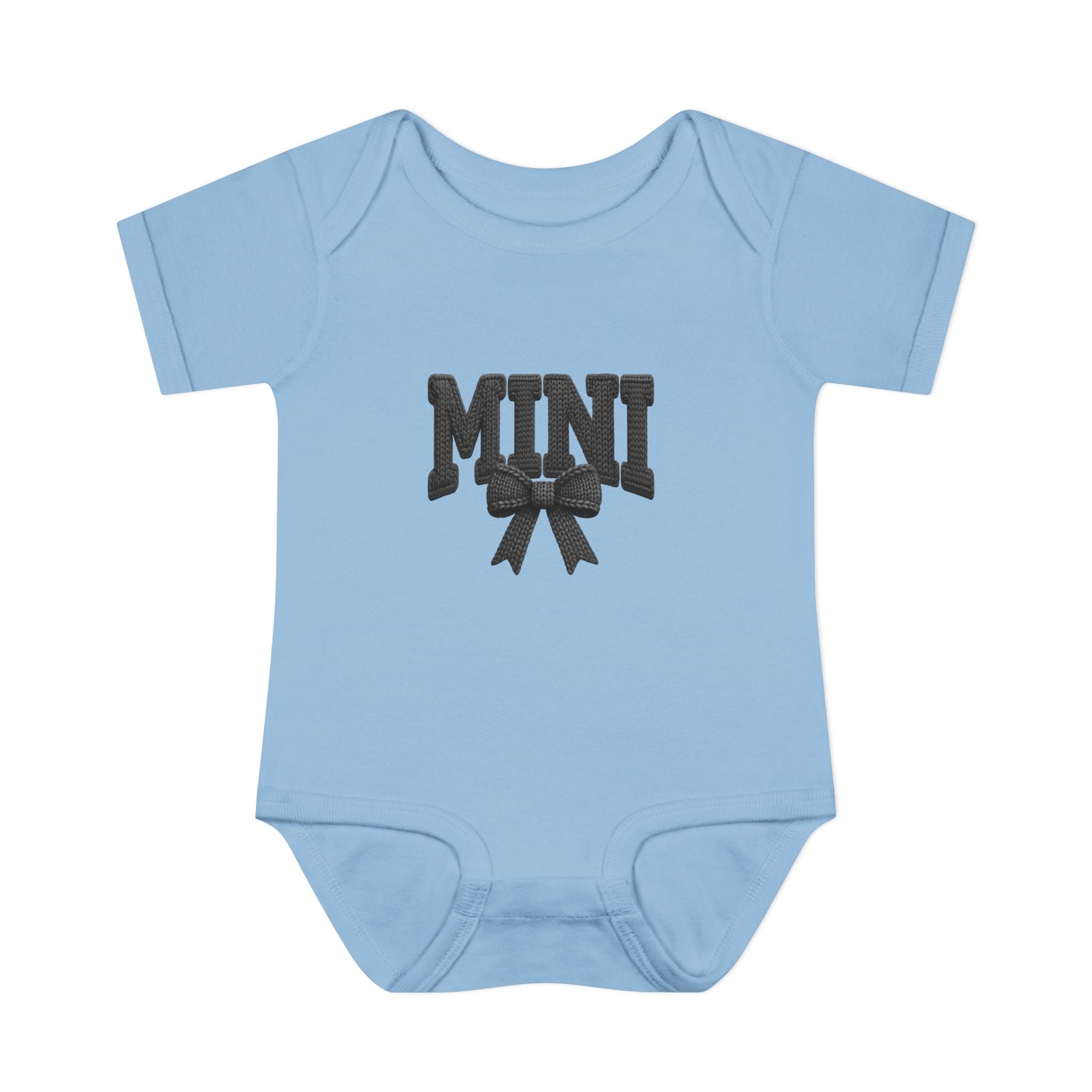 Mini Baby Bodysuit — "MINI" Bow Infant Onesie