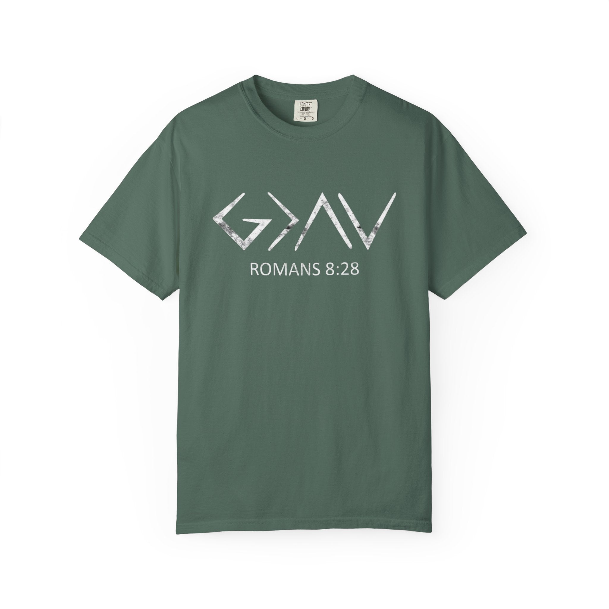 Romans 8:28 Comfort Colors Tee