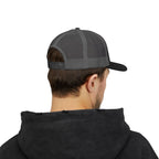 God Script Trucker Cap — Gold Sparkle Faith Snapback