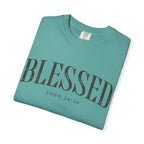 Blessed Christian T-Shirt — 'BLESSED' with John 20:25 Scripture Tee