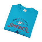America Land of the Free Graphic T-Shirt — Patriotic 1776 Home of the Brave Tee