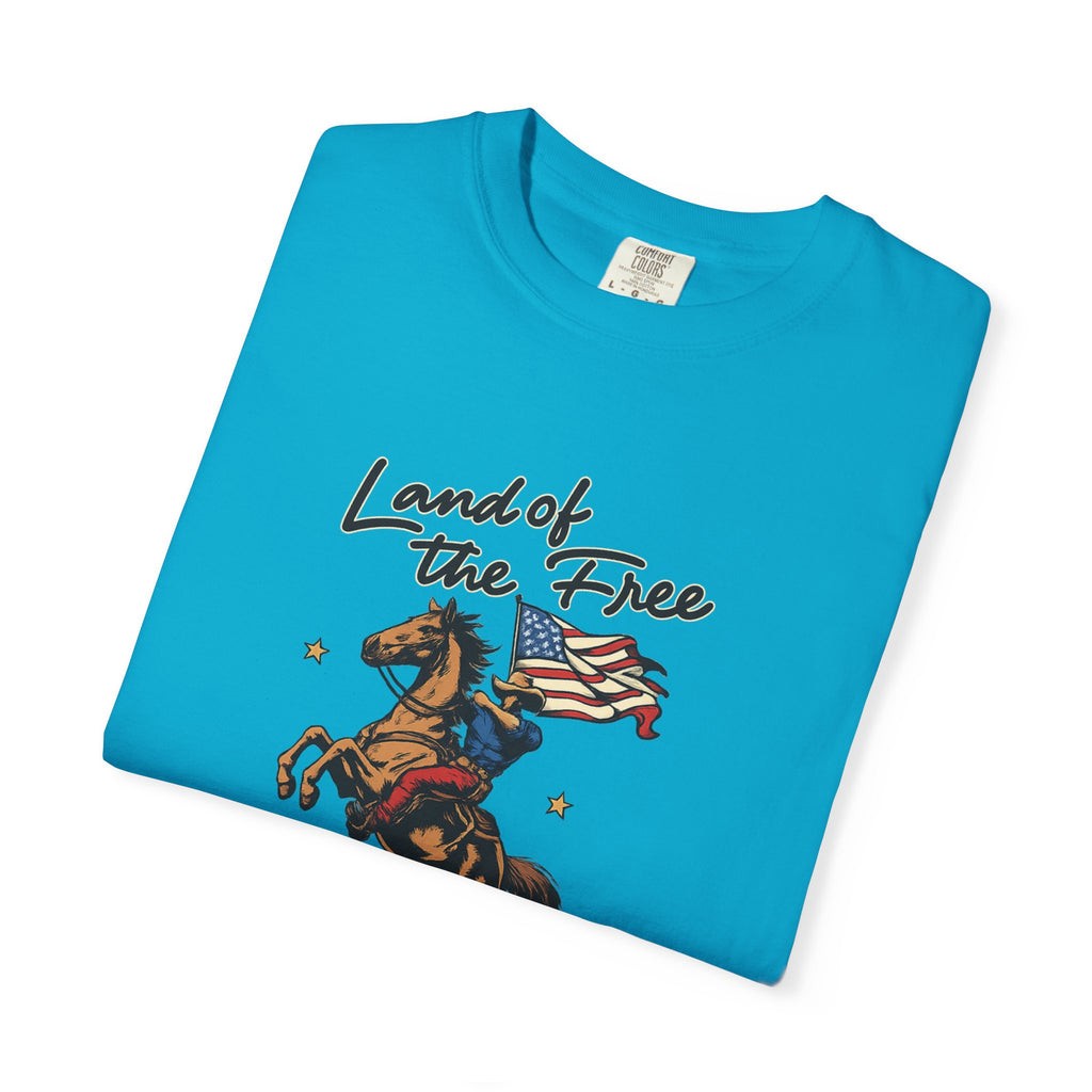 America Land of the Free Graphic T-Shirt — Patriotic