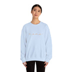 Mama Embroidery Crewneck Sweatshirt — Minimal Rose Gold Script