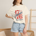 America Land of the Free Graphic T-Shirt — Patriotic