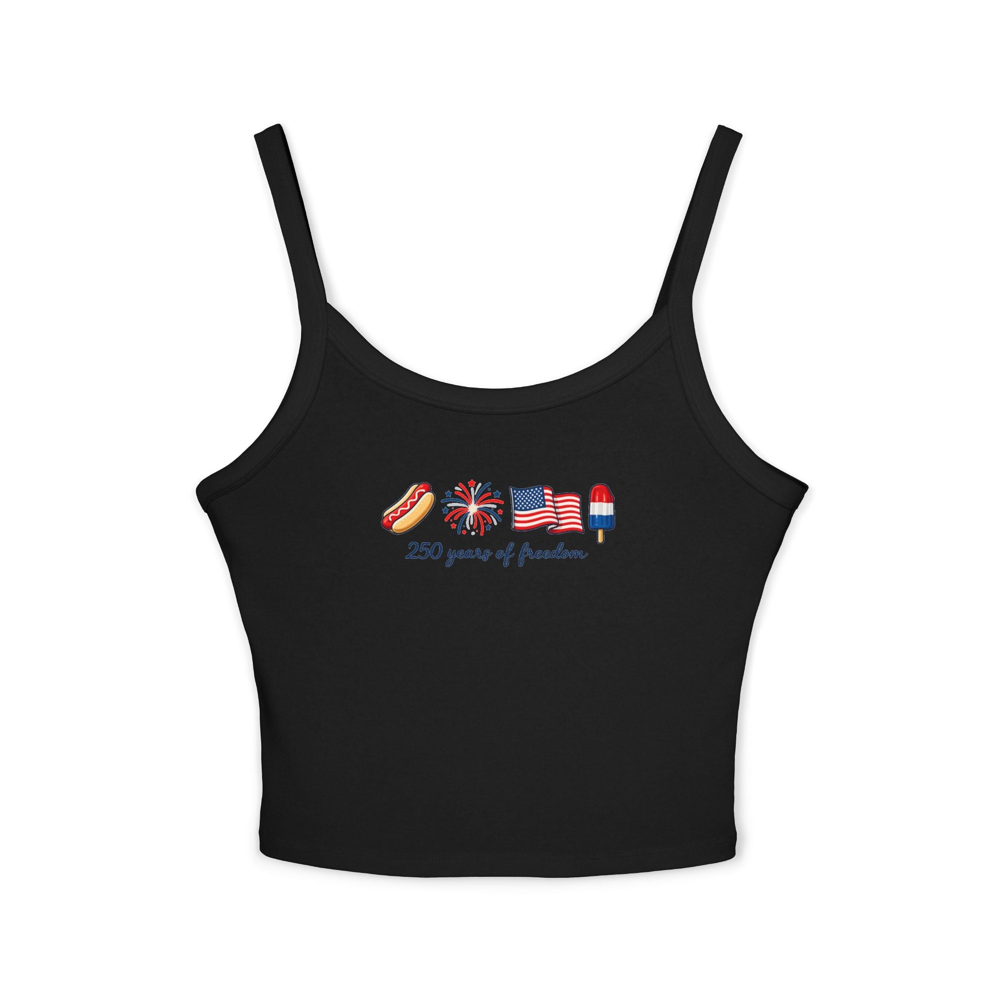 Patriotic Crop Tank Top - "230 years of freedom" July 4th Graphic