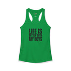 "Life is better with my boys" Mom, Women's Ideal Racerback Tank