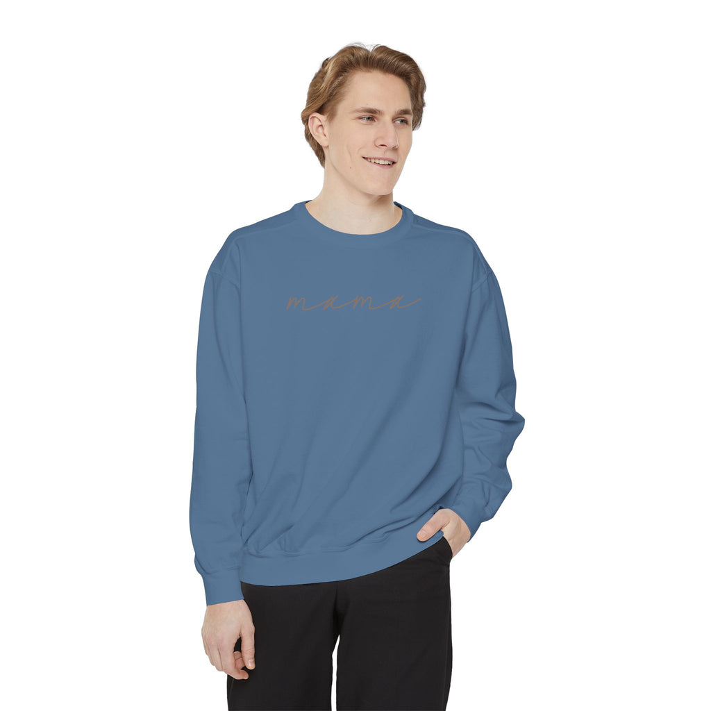 Mama Script Sweatshirt — Cozy Crewneck for New Moms & Gifts
