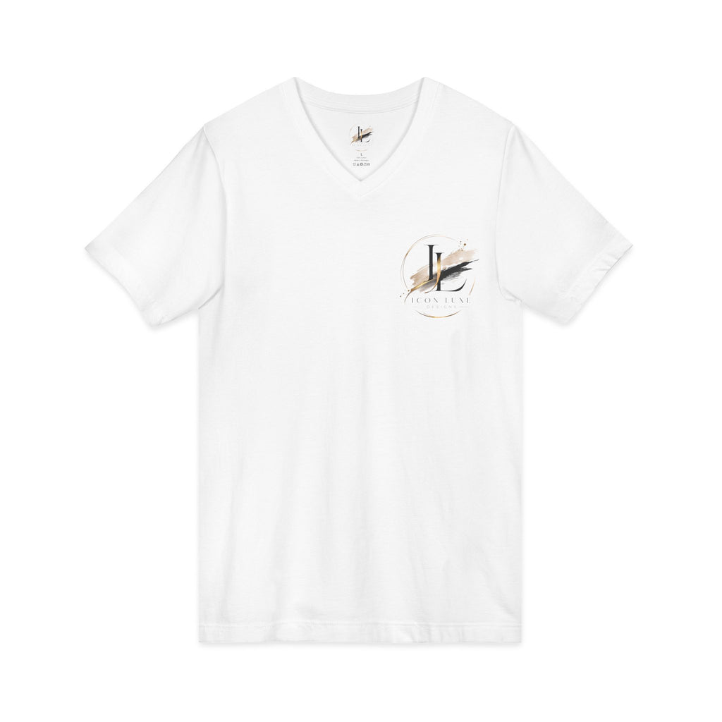 Custom Pocket V‑Neck Tee — Bella + Canvas