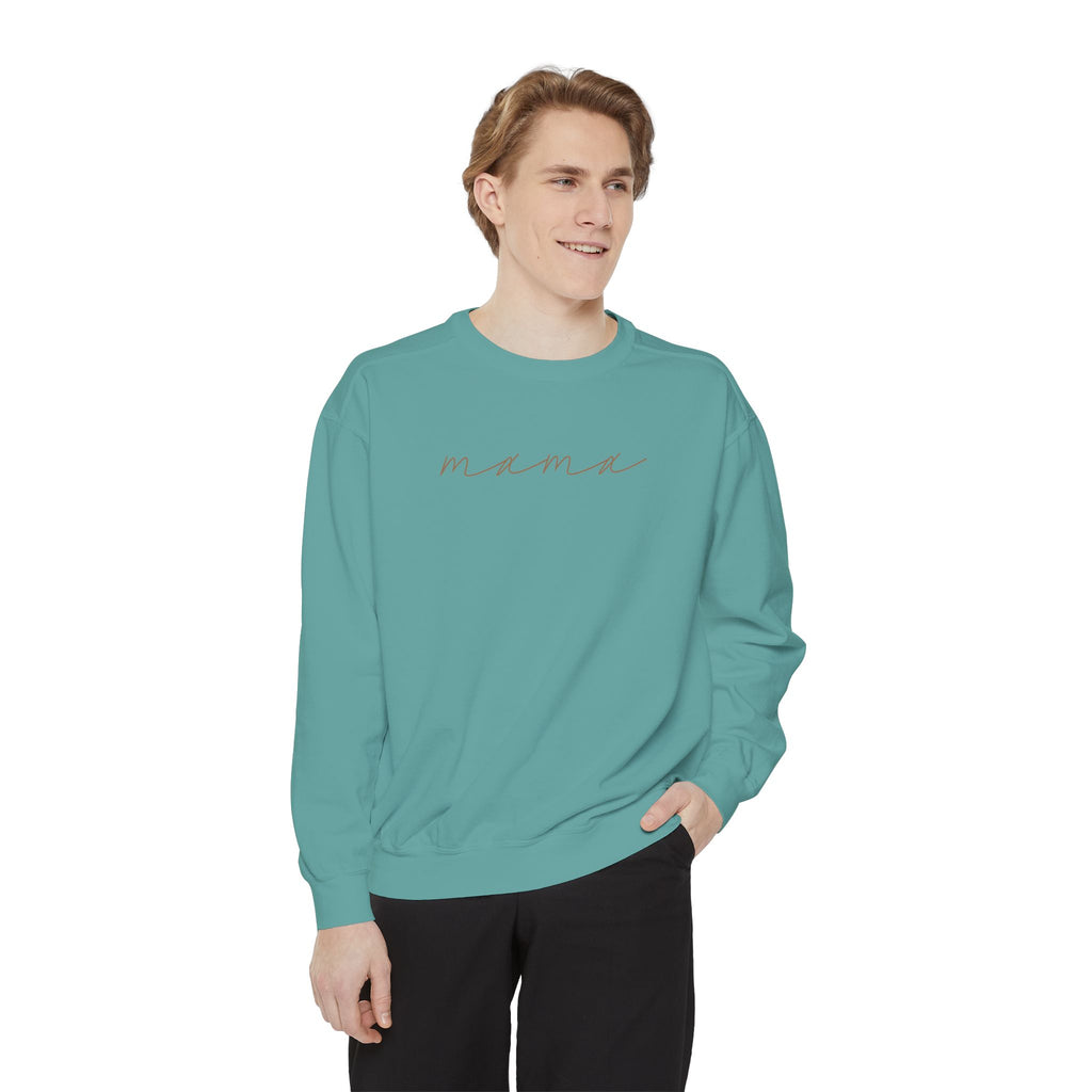 Mama Script Sweatshirt — Cozy Crewneck for New Moms & Gifts