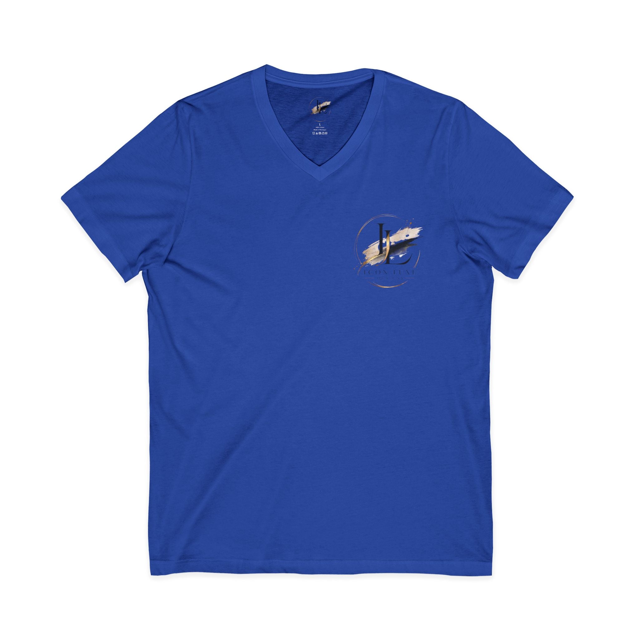 Custom Pocket V‑Neck Tee — Bella + Canvas