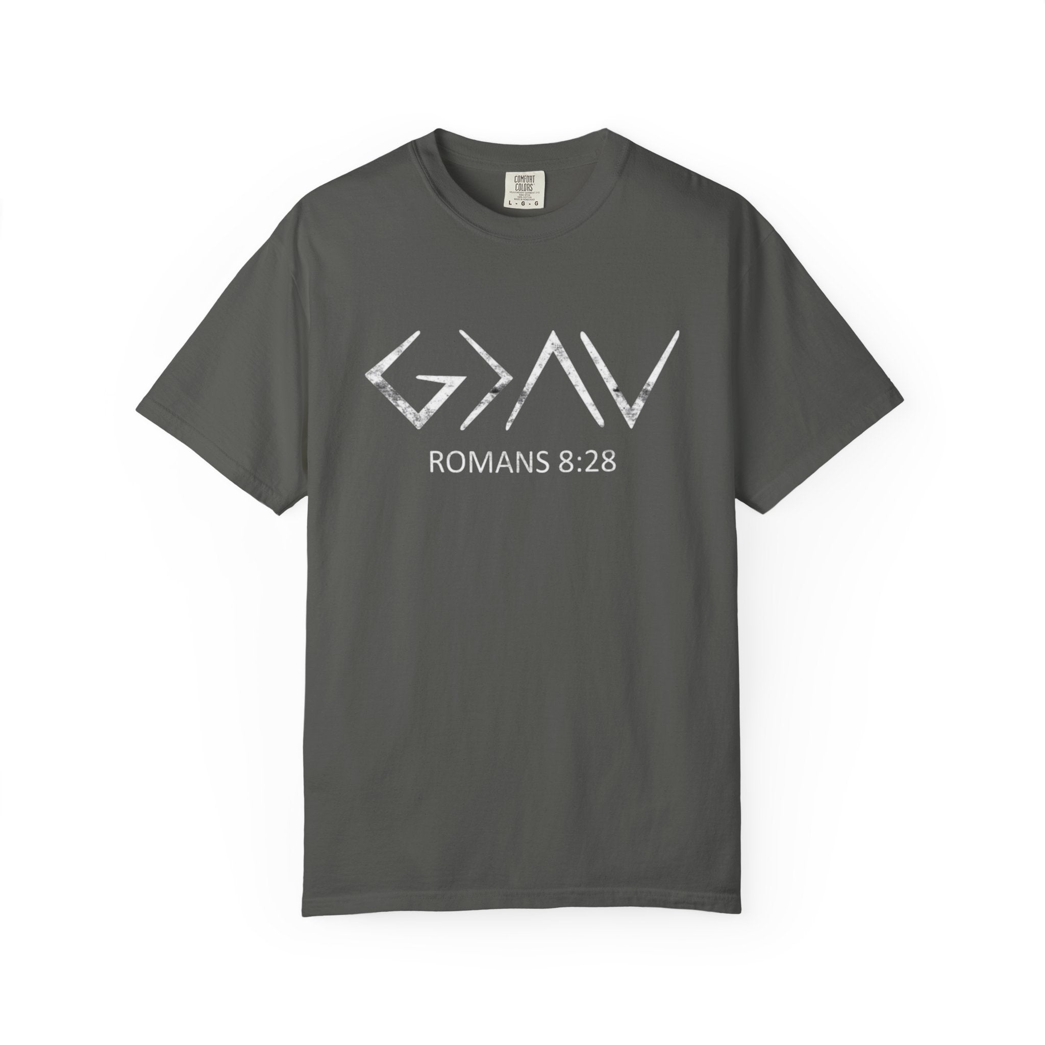 Romans 8:28 Comfort Colors Tee