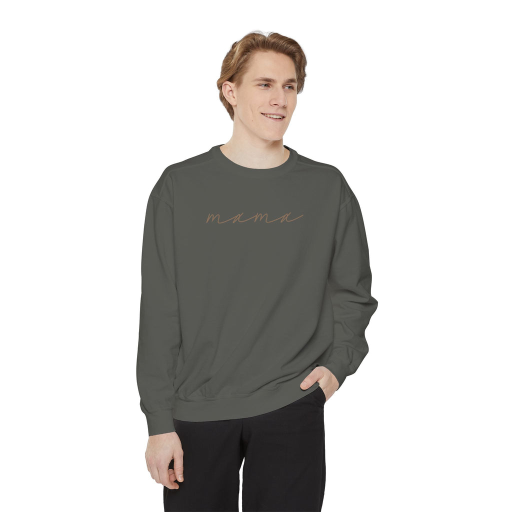 Mama Script Sweatshirt — Cozy Crewneck for New Moms & Gifts