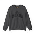 Customized Momma, Gigi, Grammy, Grandma, Mama, Mom, or Nana  Crewneck Sweatshirt – “This ….. Wears Her Heart on Her Sleeve” Cozy Pullover