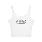 Patriotic Crop Tank Top - "230 years of freedom" July 4th Graphic