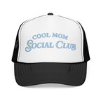Cool Mom Social Club Trucker Hat — Embroidered Foam Mesh Cap for Stylish Moms