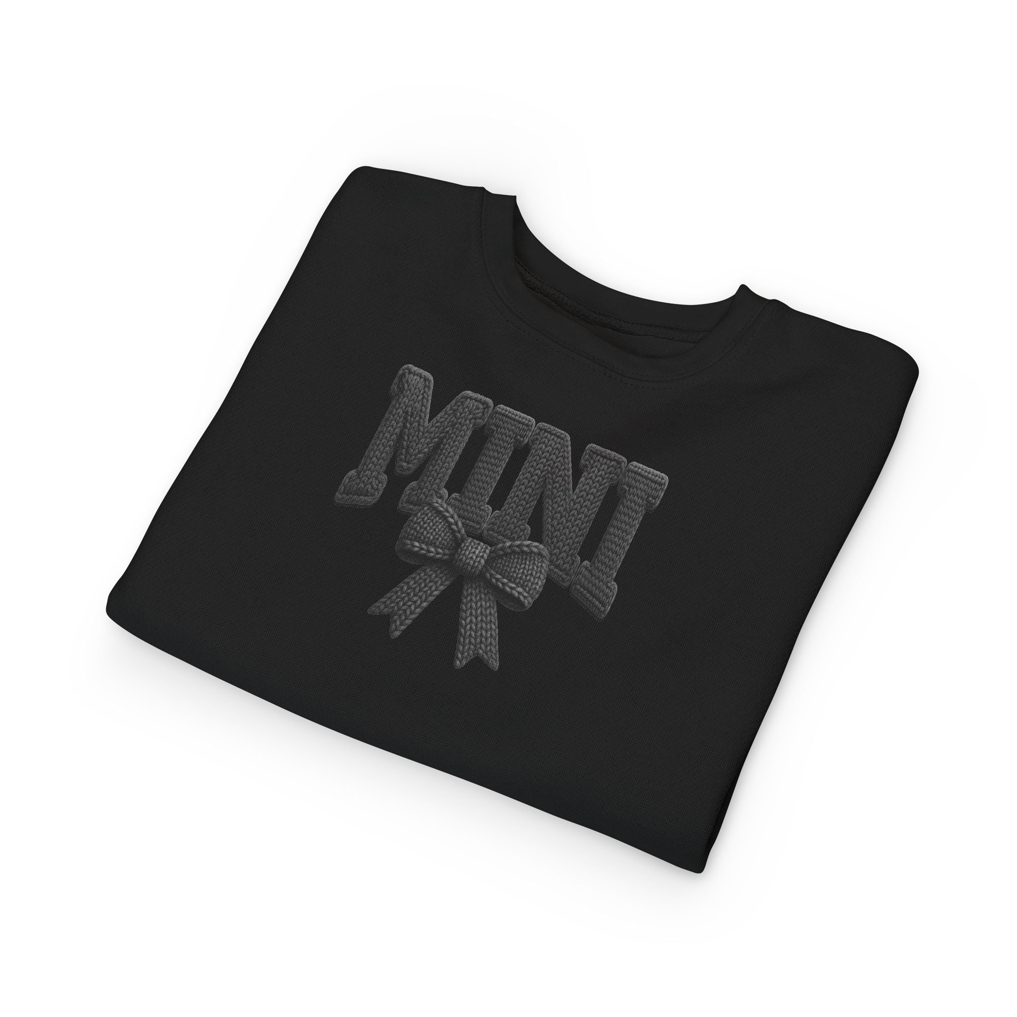 Toddler Sweatshirt - 'Mini' Bow Graphic Pullover